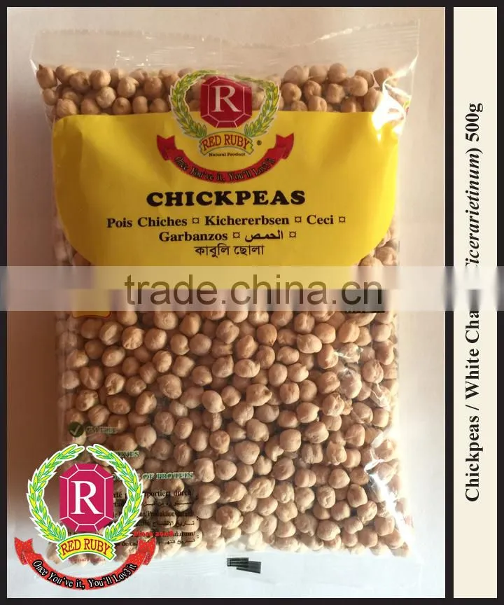 Chickpeas / White Chana / Kabuli Chana / Cicerarietinum (Red Ruby)