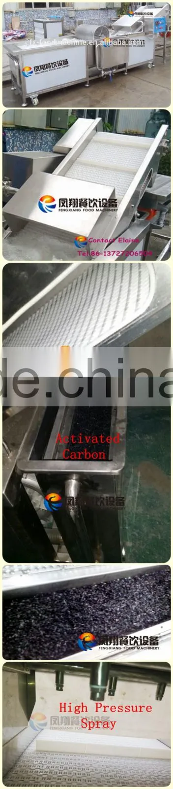 Commercial Big Size Bubble Cycle Surfing Type Fruit Washing Machine