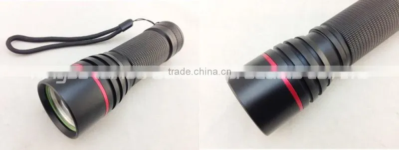 Hot sale factory price XPE/XPG/T6 zoom 3*AAA torch led, solar flashlight torch,flashlight led