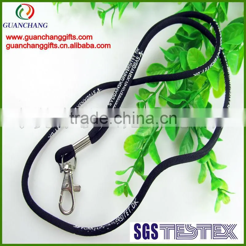 OEM promotion custom badge reel round weave string
