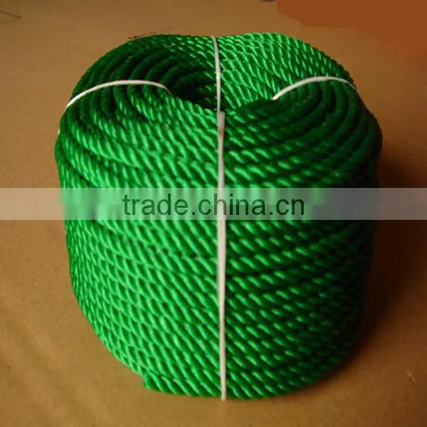 Virgin synthetic pe nylon twisted rope