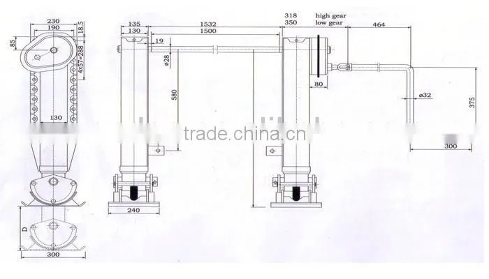 High Quality Truck Trailer Jost 28 Ton Landing Gear
