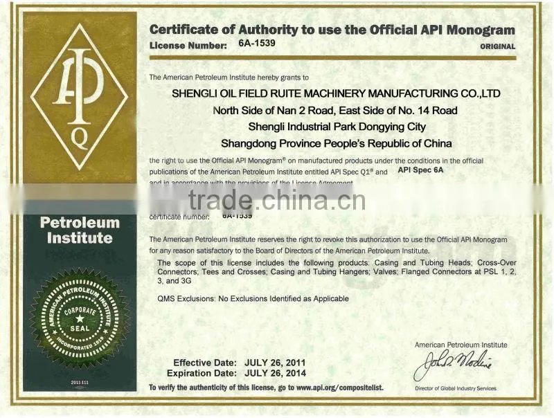Oilfield API Standard Swing Check Valve