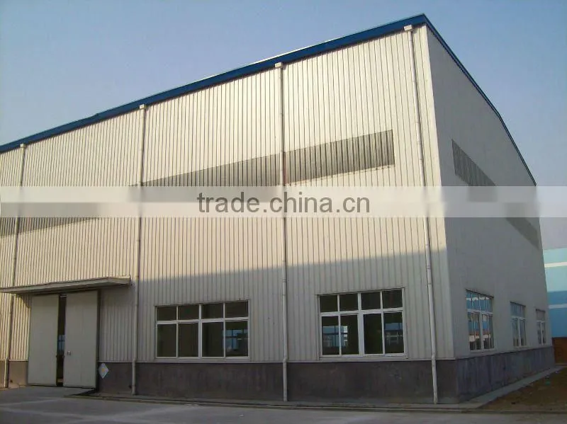 ligt sandwich type steel structure factory workshop