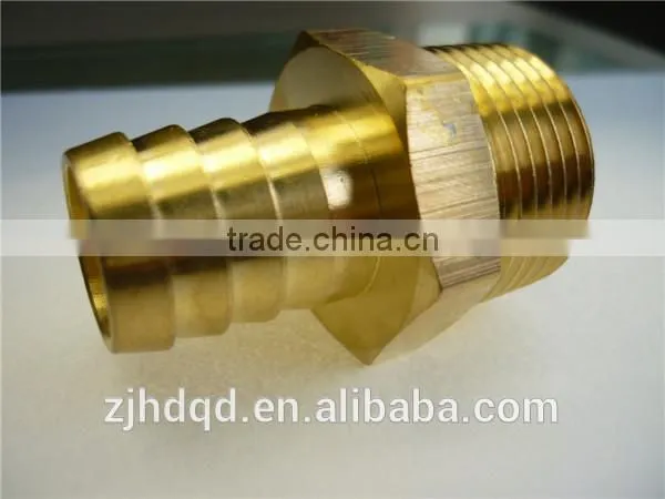 thread connection with sleeve for rubber hose male / thread connection/ brass connector ,high quality brass fitting
