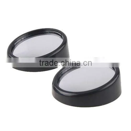 Black Round Car Blind Spot Side View Safety Mirror