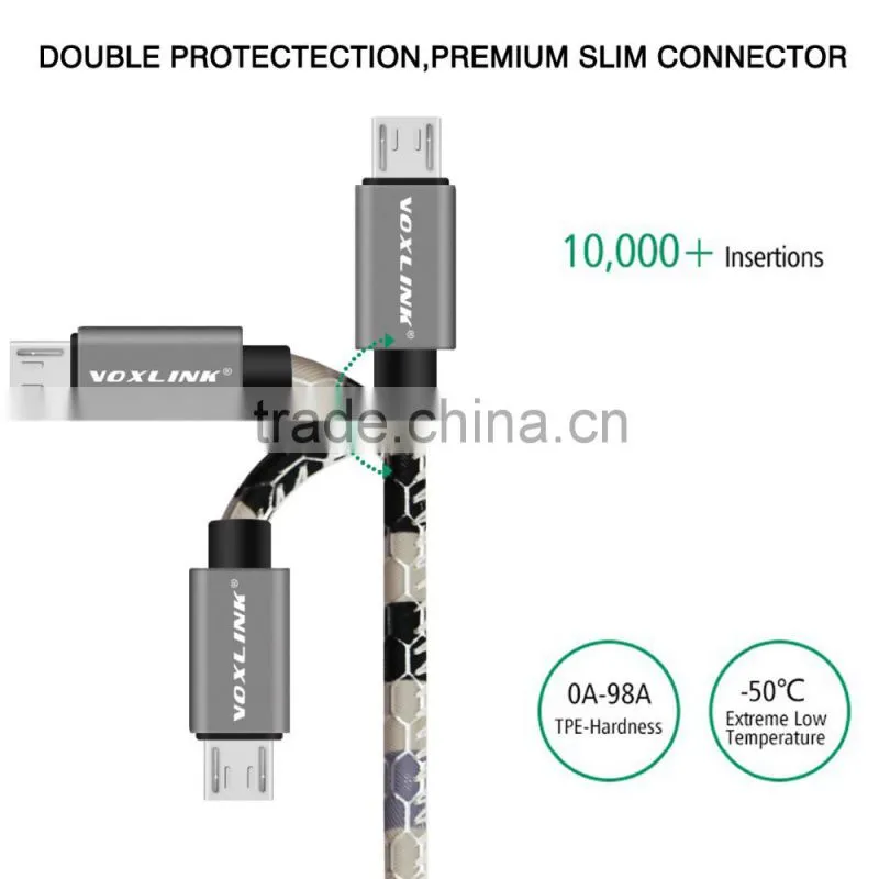 Voxlink 0.25m/1m/1.5m/2m/3m Fast Charging Data Sync Micro USB data Cable for iPhone 6 6s Plus 5s 5 iPad mini/Samsung/HTC