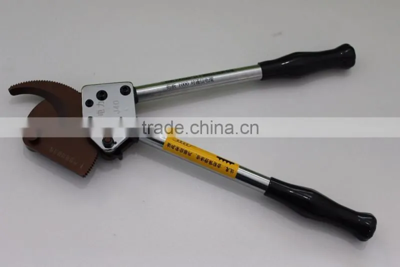 J40 hand ratchet cable cutter for copper aluminum cable