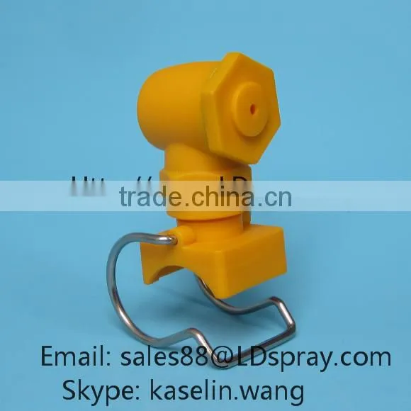 Plastic tube line cooling system drencher header