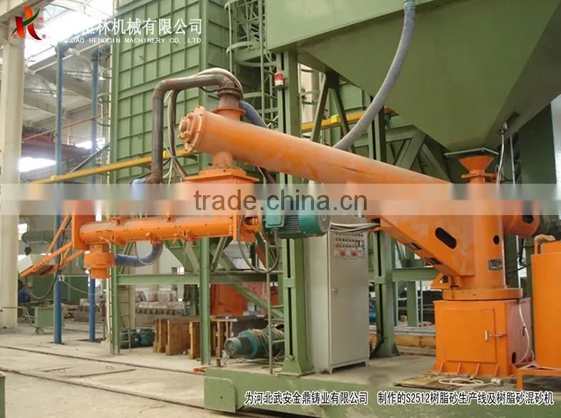Resin sand molding line by Qingdao Henglin Machinery