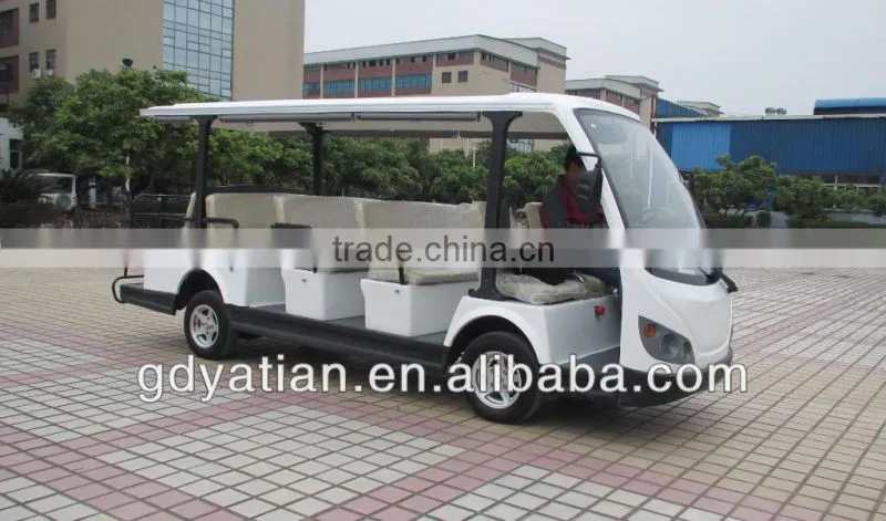 Popular elegant appearance battery operated tourist car electric mini bus