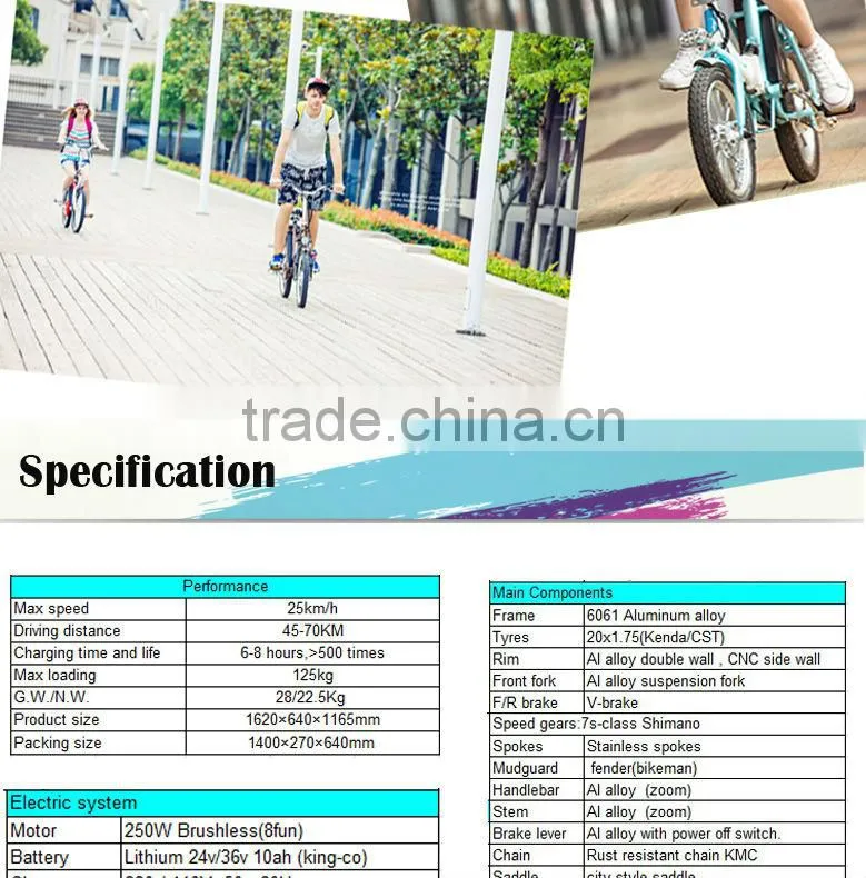 New Mini Folding electric bike (Model No.: ZP-TDN04Z), Easy carry