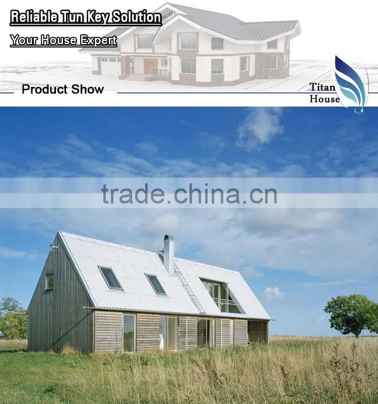 Light Gauge Steel Prefabricated Log Cabin House