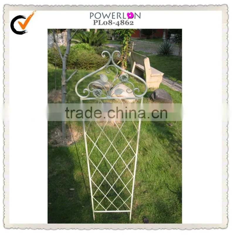 wrought iron flower support