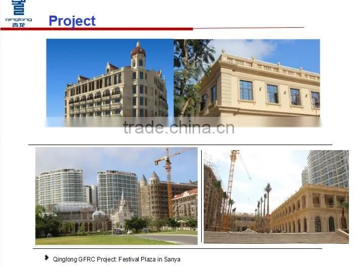 GFRC/GRC wall cladding, fiberglass wall decorative panel