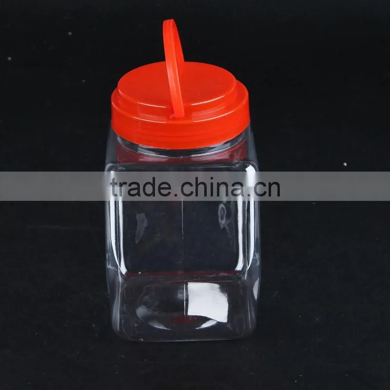 pet Food grade mini Plastic candy jar with lid