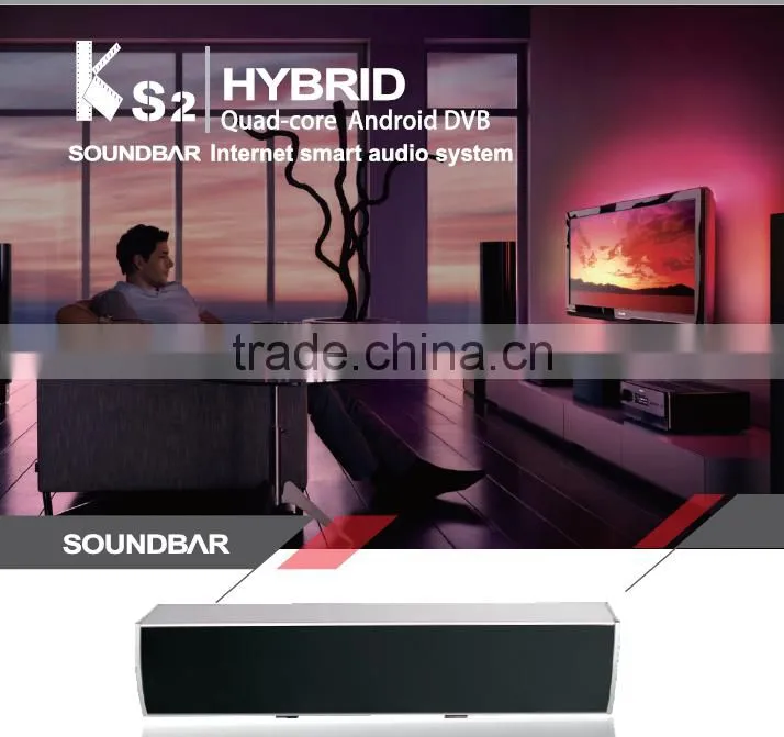 Wholesale KS2 Soundbar Google Android 5.1.1 Smart TV Box With The Speaker Amlogic S905 Tv Box