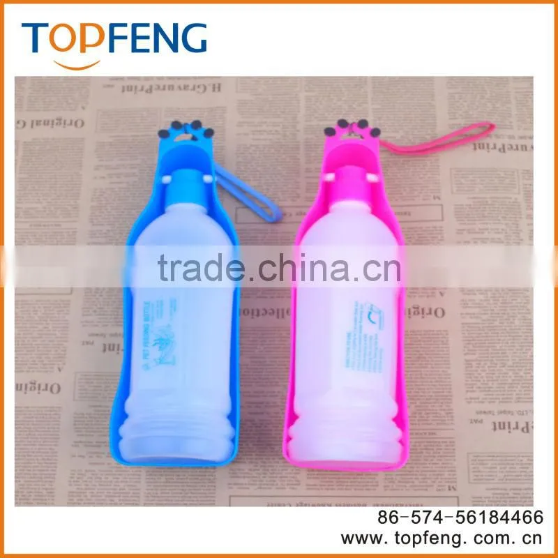 dog travel water bottle /pet feeding bowl/dog drinker bottle