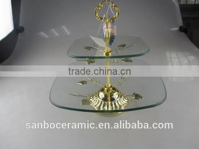 Acrylic Cake Stand in Metal Iron Cake Stand, Antique White Wedding Cake stand