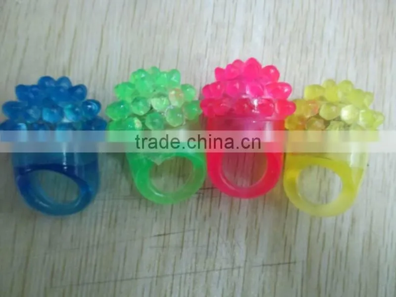 light up jelly rings light up TPR ring led ring