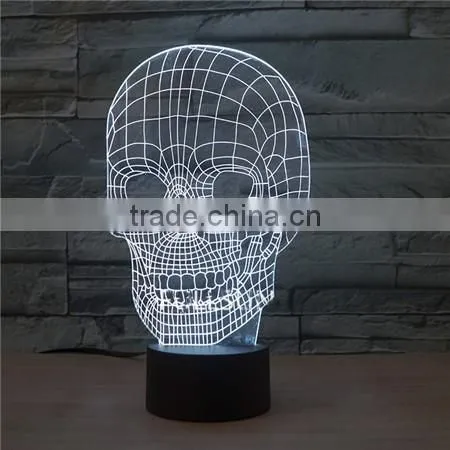 3D effect dice shape USB charging desktop night light