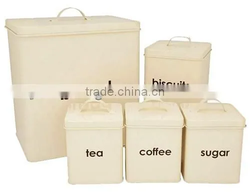 Sugar Coffee Tea Canister
