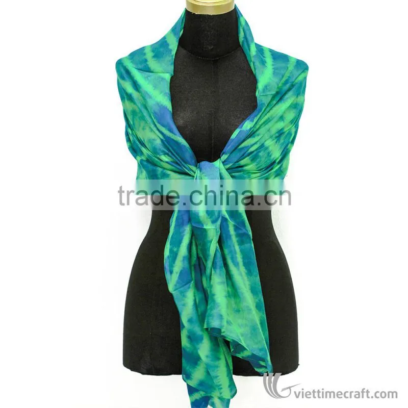 HOT SALE 30%!!!Customized raw pure silk scarf, Silk Scarves Manufacturer Vietnam, 100% pure silk