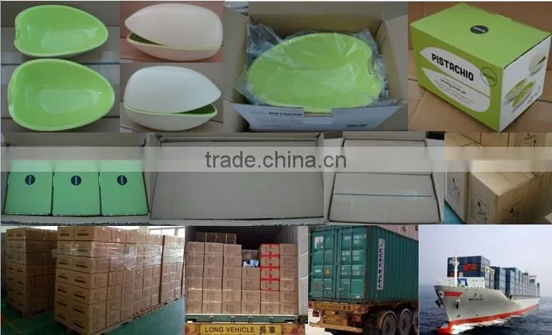 Yellow color melamine divided plate for restaurant melamine dinner set