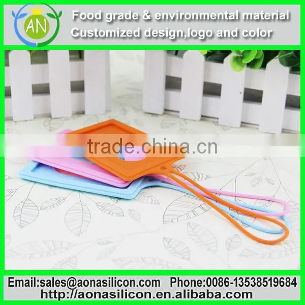 Fashion custom gift airplane soft Silicone luggage tags