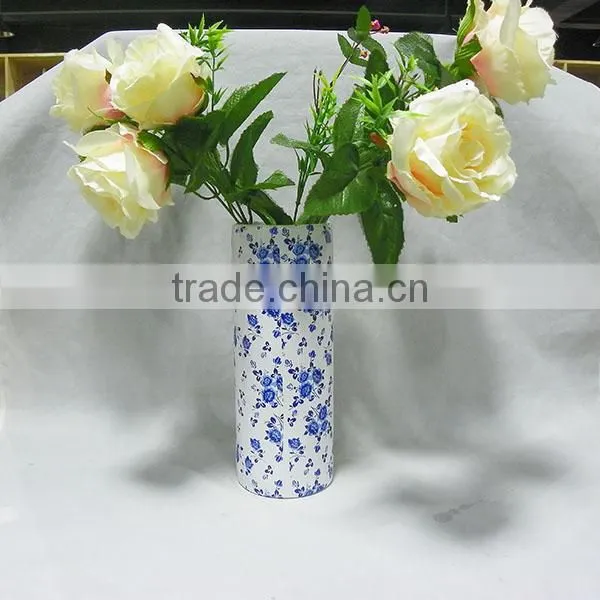 home decoration blue and white pottery vase