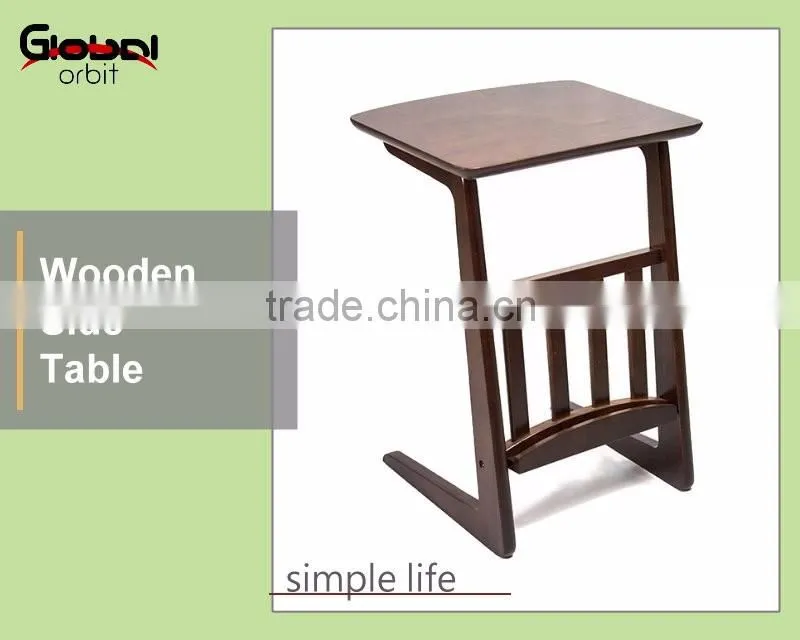 Home Furniture Three Legs Wood Round Wooden Bedside Table