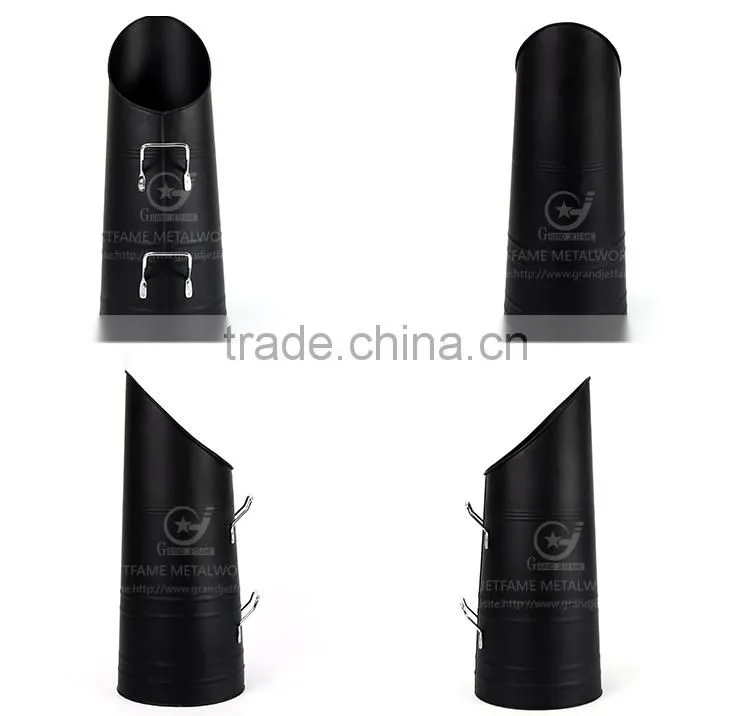iron powder coating fireplace tool hod coal holder