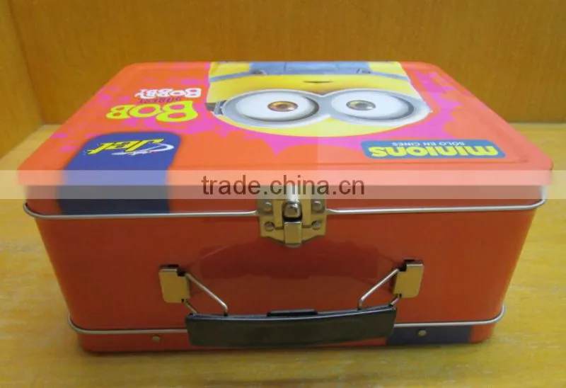 Wholesale carton tin lunch box for kids, LFGB FDA SGS certification healthy lunch tin box