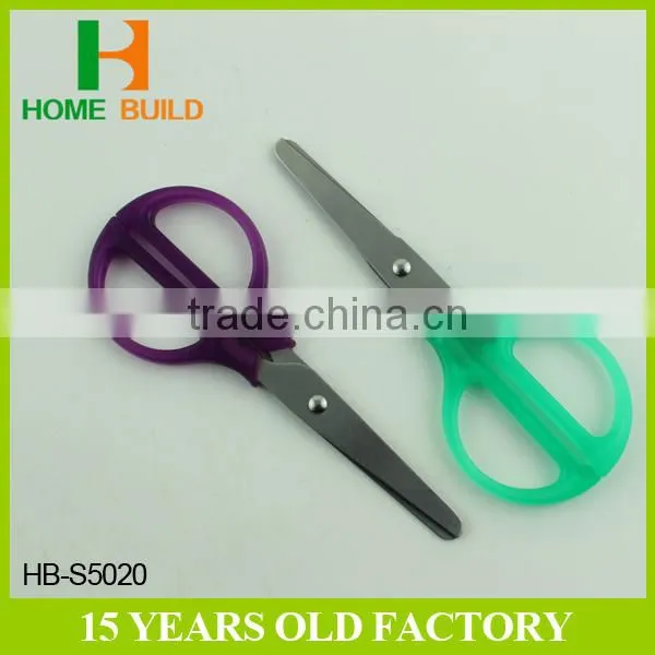 Factory price HB-S5020 5'' students round handle scissors