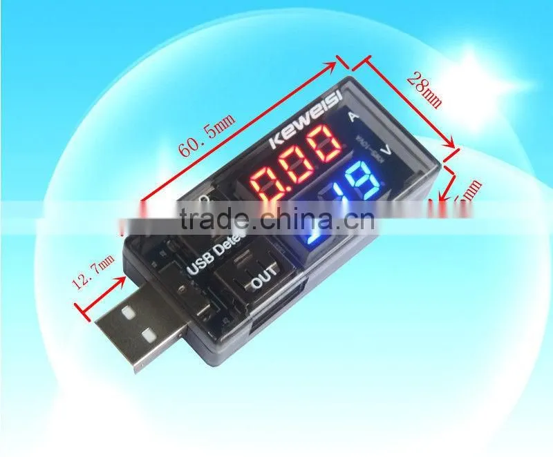 2016 hot USB Charger Doctor Current Voltage Charging Detector battery Voltmeter Ammeter
