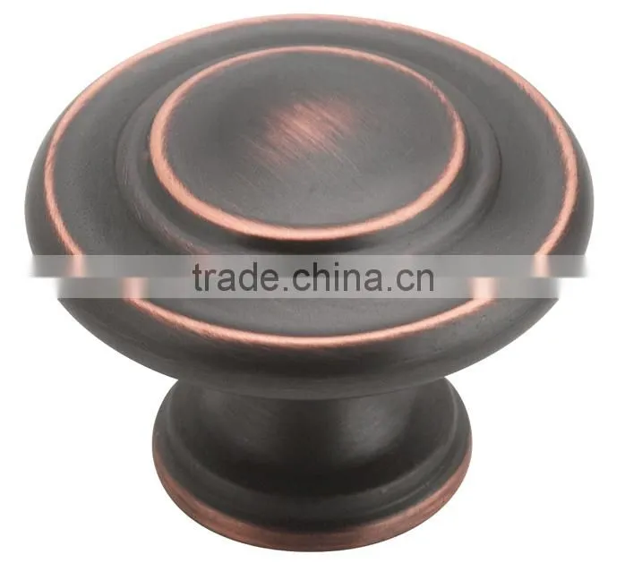 Oil Rubbed Bronze Cabinet Round Knob - 1-1/4" Diameter