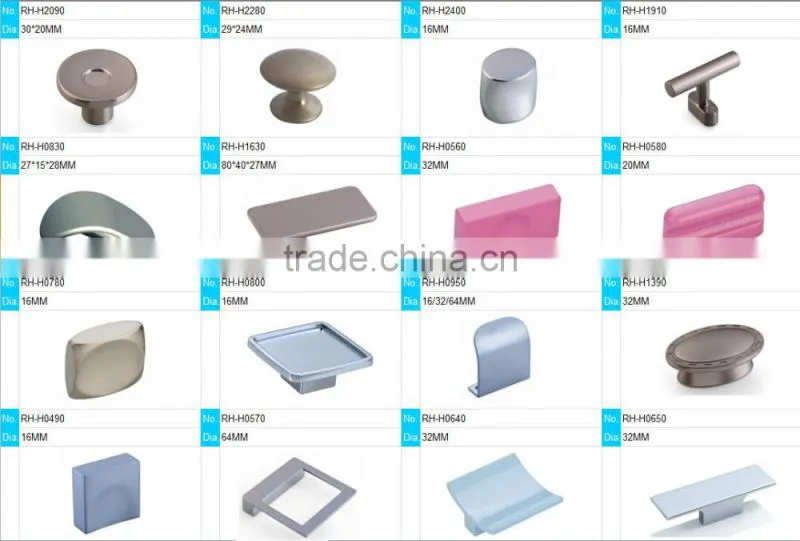 Brush nickel square knob for furnitures drawer