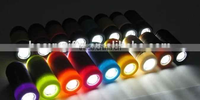 2015 Hot Cheap Aluminium alloy customized rechargeable mini logo led flashlight