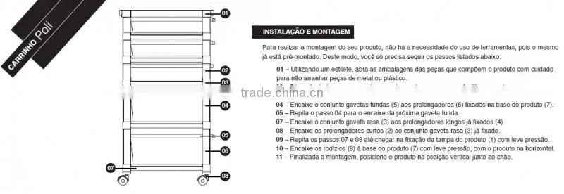 Outstanding Range of Salon Trolley from Bulk Exporter at Latest Cost