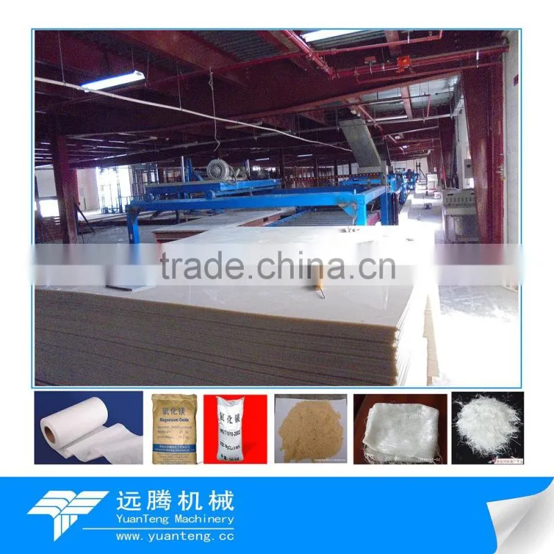 High automatic mgo board making plant with small capacity 2000 pcs per day