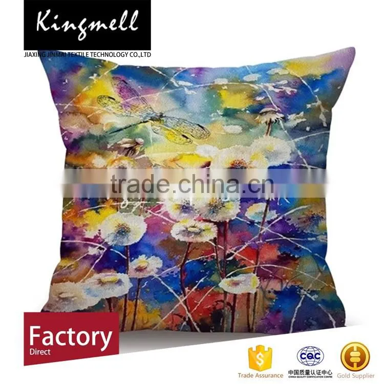 Customized 100% linen cushions throw pilows made in china