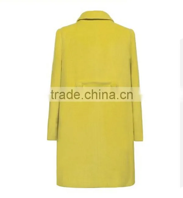 cute peter pan collar long sleeve formal long dress coats women