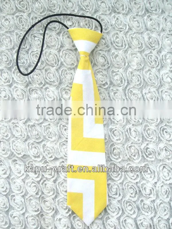 Fancy design cotton boys chevron tie wholesale