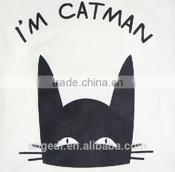 Cat pattern cool design wholesale kids custom made pullover sweatshirt hoodies