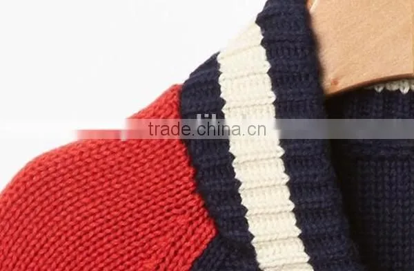 Varsity full zip sweater jacket for infant boys