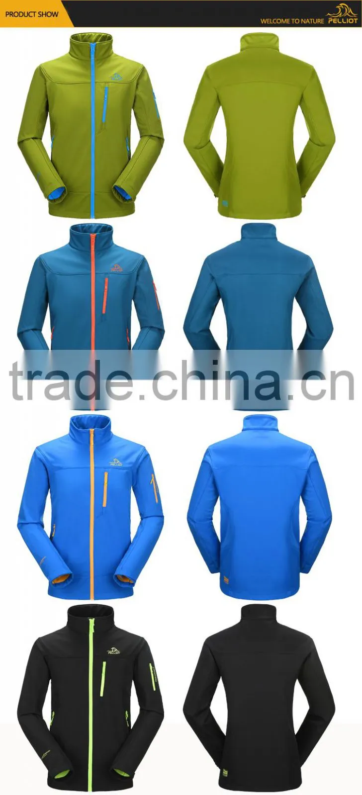 High Quality Men's Spring and Autumn Softshell Jackets