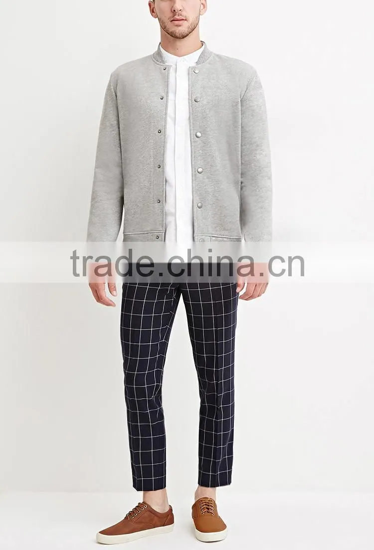 new design fashion blank baseball jacket for men
