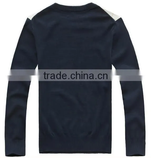 2014 hot sell wholesale high quality fashionable checked pullover Sweater
