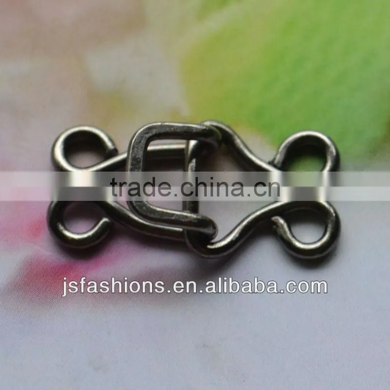 Fashion 15# fur hook and eyes with antique silver color