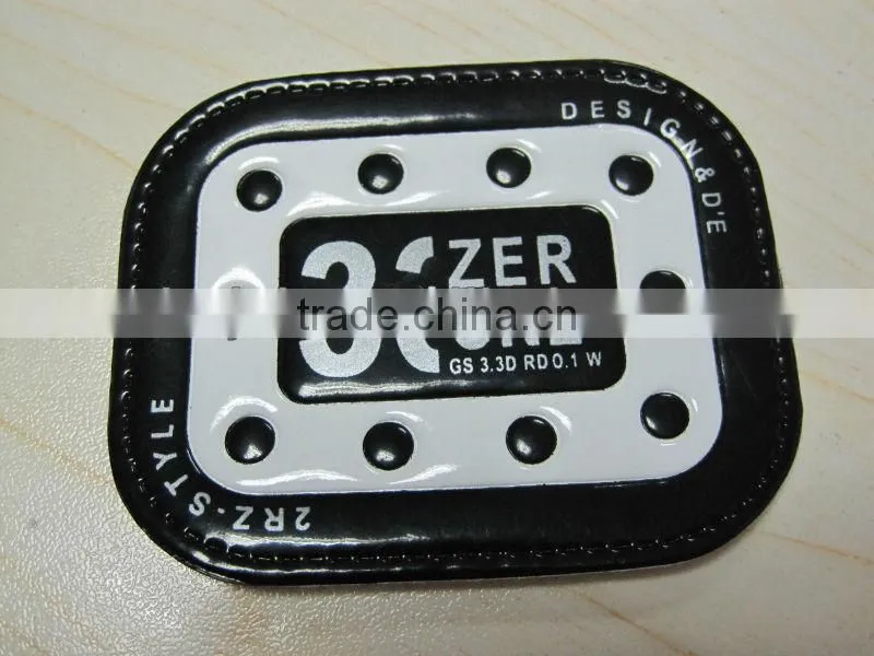 fashion bag accessories pressed metal labels